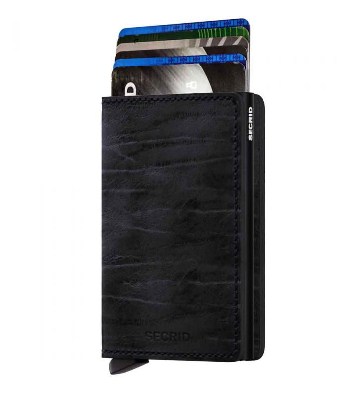 SECRID - Secrid slim wallet leather Dutch Martin night blue